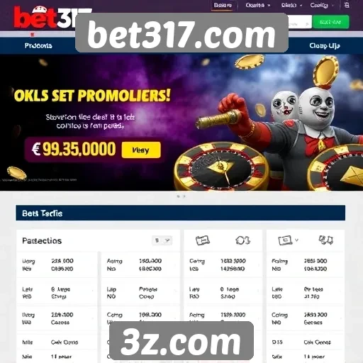 Promoções disponíveis no site de jogos bet317.com